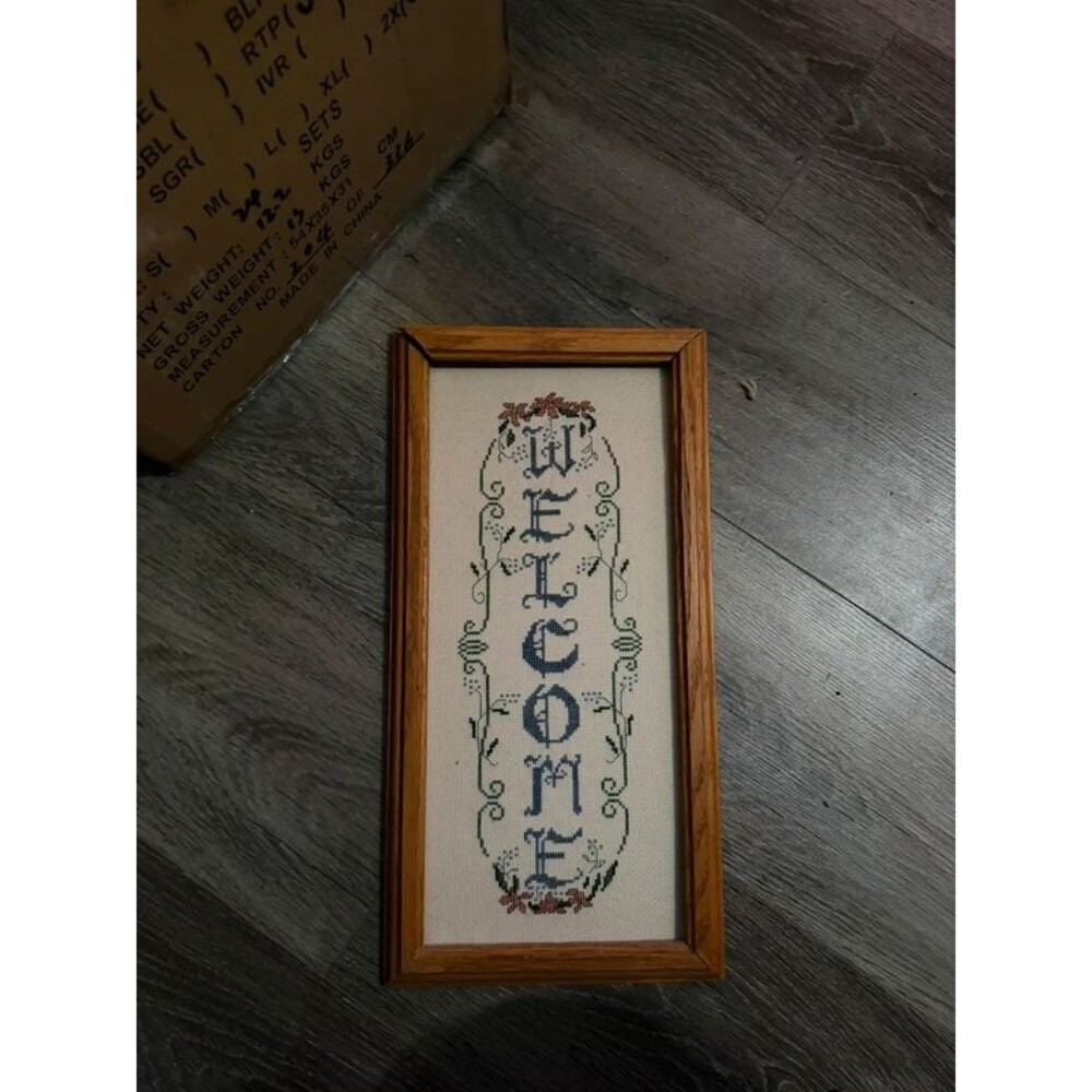 Vintage Handmade Cross Stitch